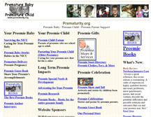 Tablet Screenshot of prematurity.org